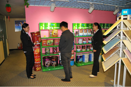 貴港客戶到訪友情漆